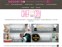 Tablet Screenshot of chefandthecity.com
